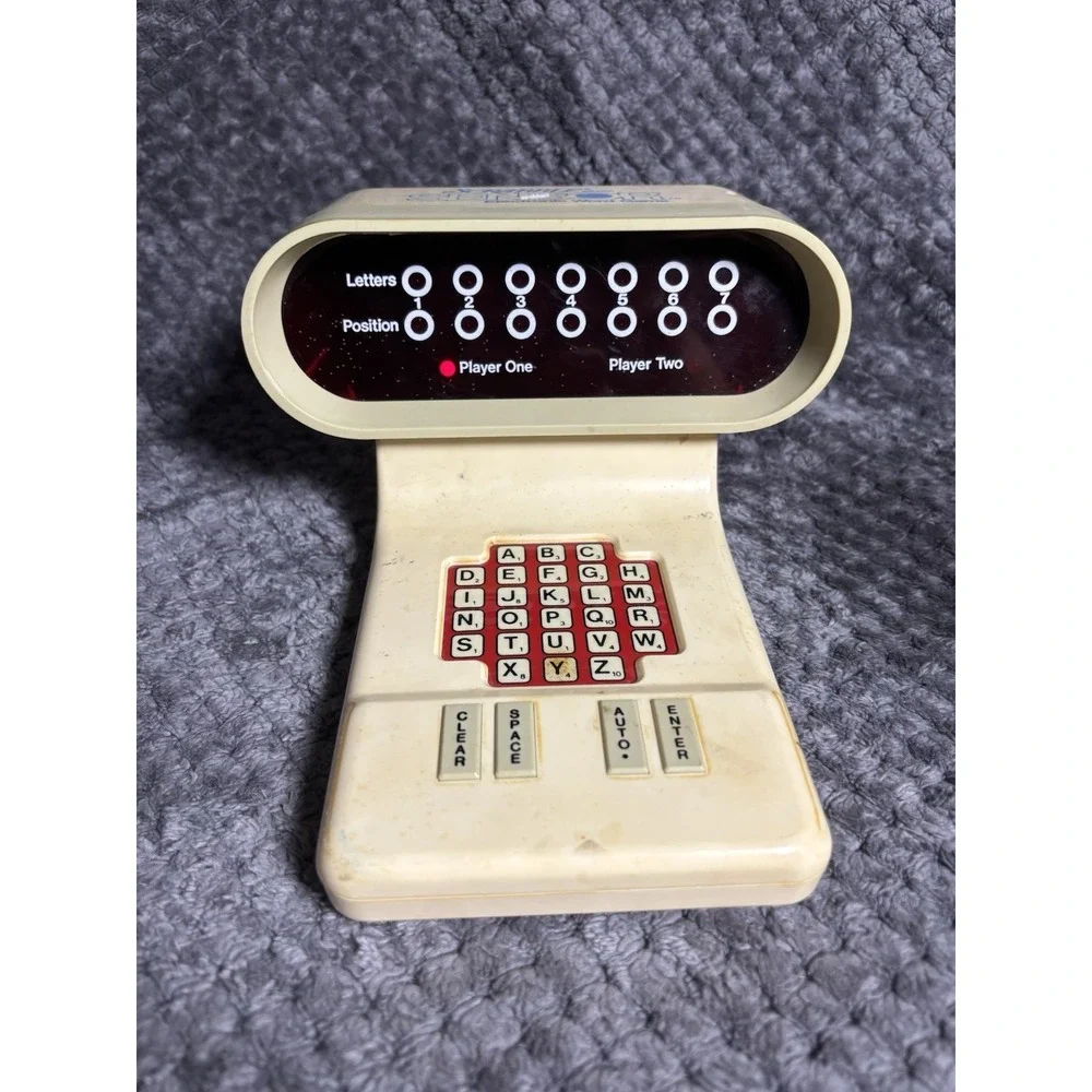 Vintage 1978 Scrabble Sensor Electronic Word Game Works - Unit Only - USA Made